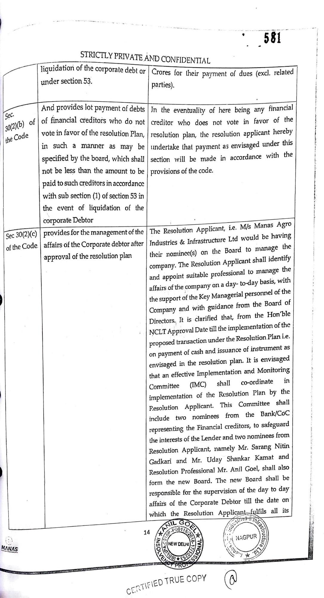 Exhibit reproduced from the original judgment