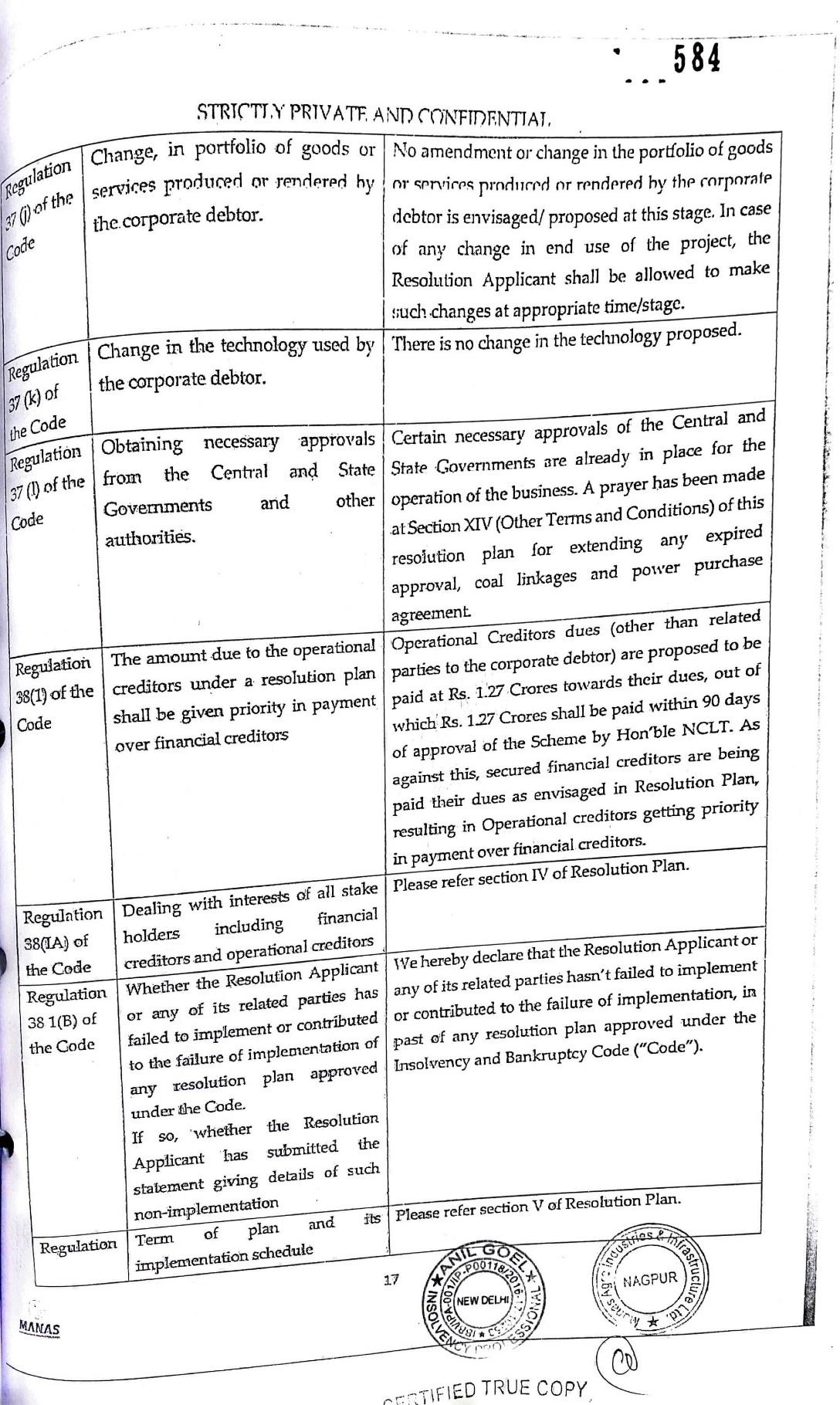 Exhibit reproduced from the original judgment