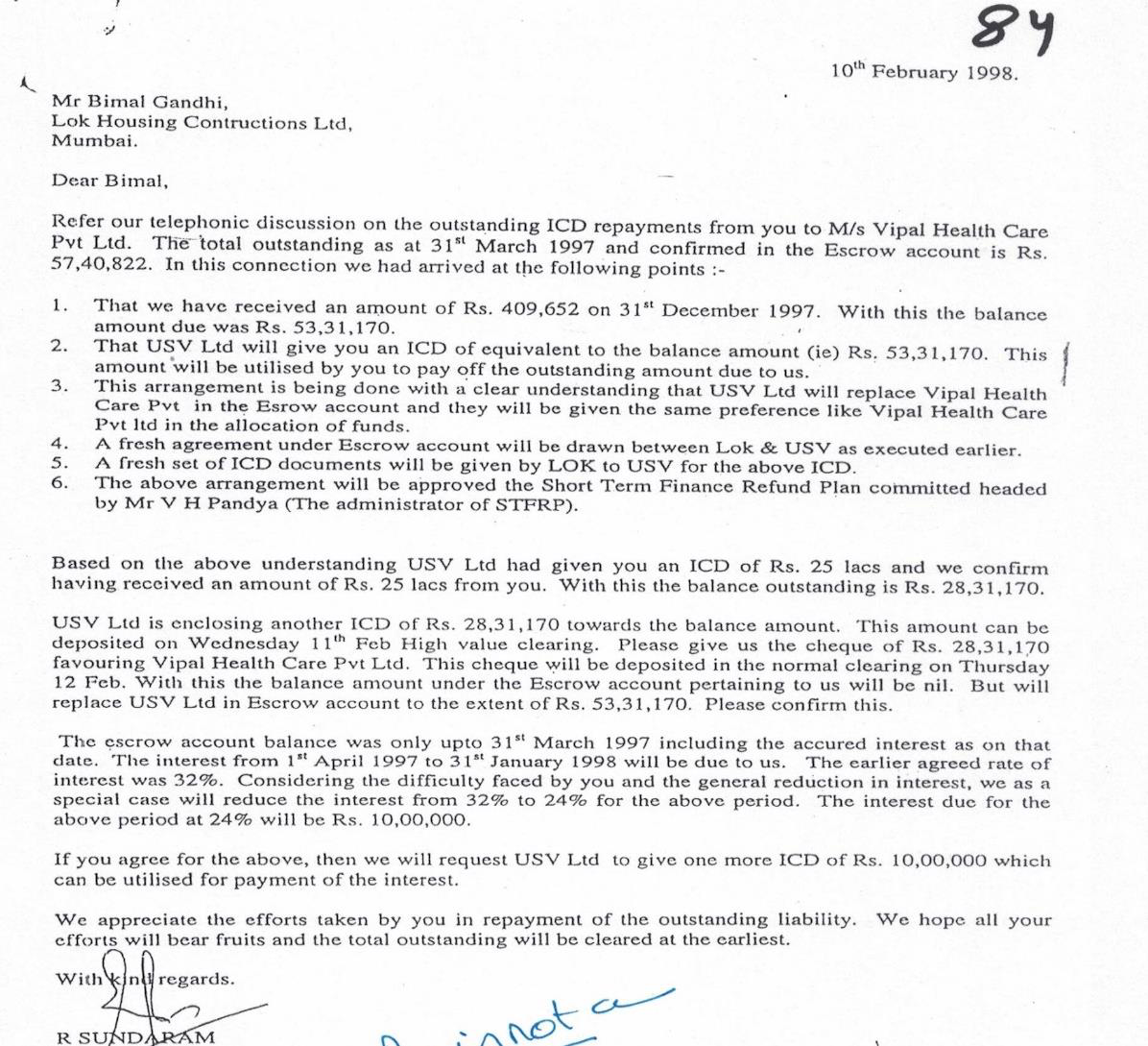 Exhibit reproduced from the original judgment