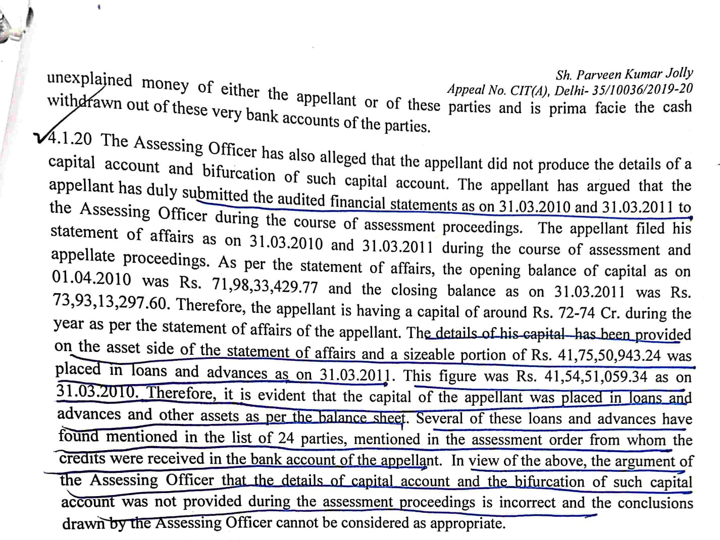 Exhibit reproduced from the original judgment
