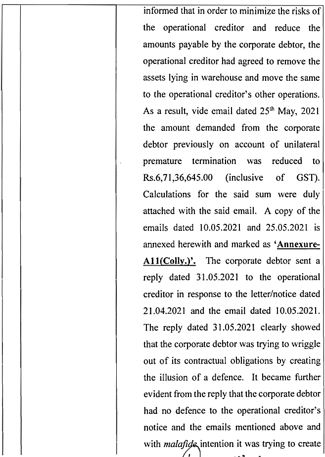 Exhibit reproduced from the original judgment
