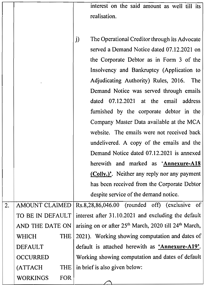 Exhibit reproduced from the original judgment
