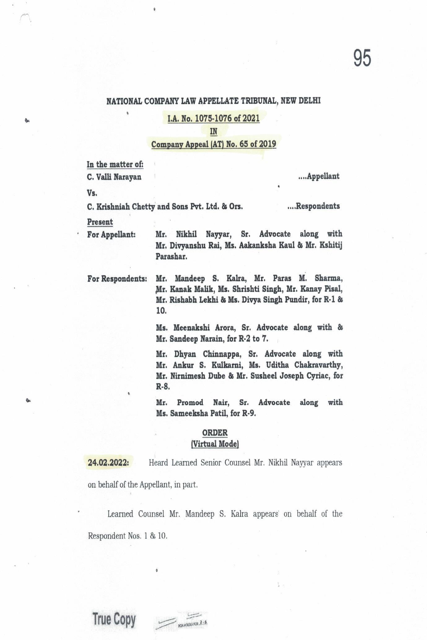 Exhibit reproduced from the original judgment
