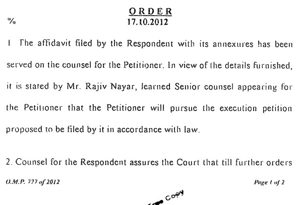 Exhibit reproduced from the original judgment