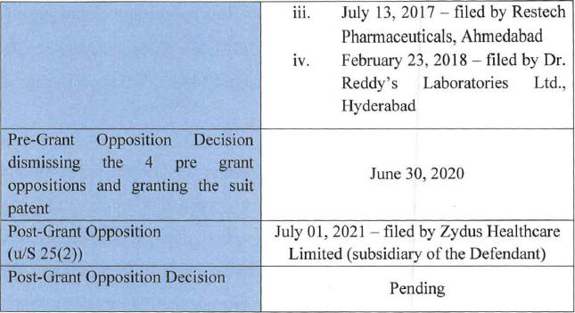 Exhibit reproduced from the original judgment