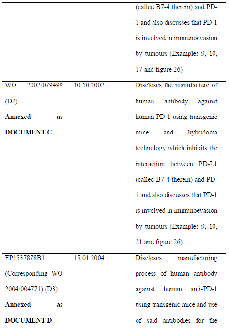 Exhibit reproduced from the original judgment