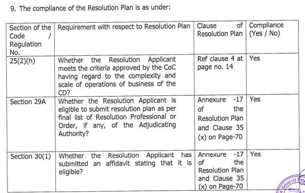 Exhibit reproduced from the original judgment