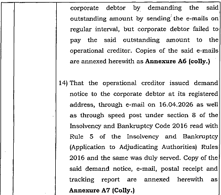 Exhibit reproduced from the original judgment