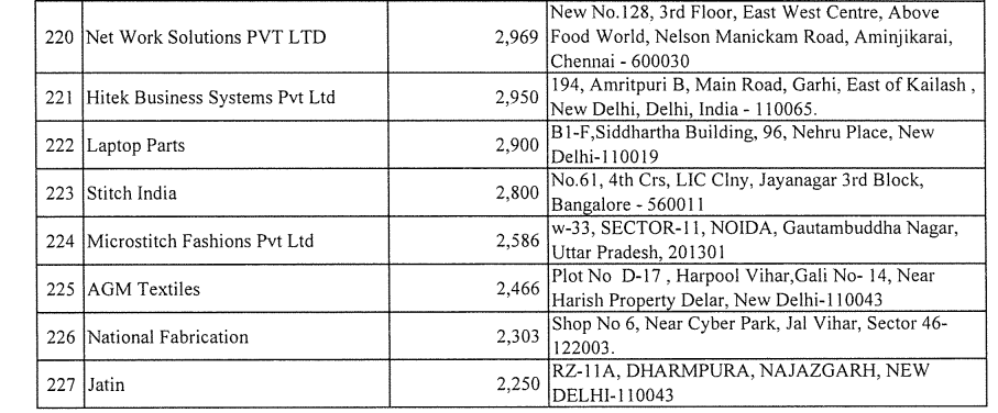 Exhibit reproduced from the original judgment