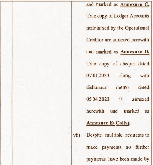 Exhibit reproduced from the original judgment