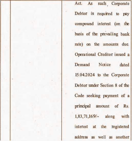 Exhibit reproduced from the original judgment