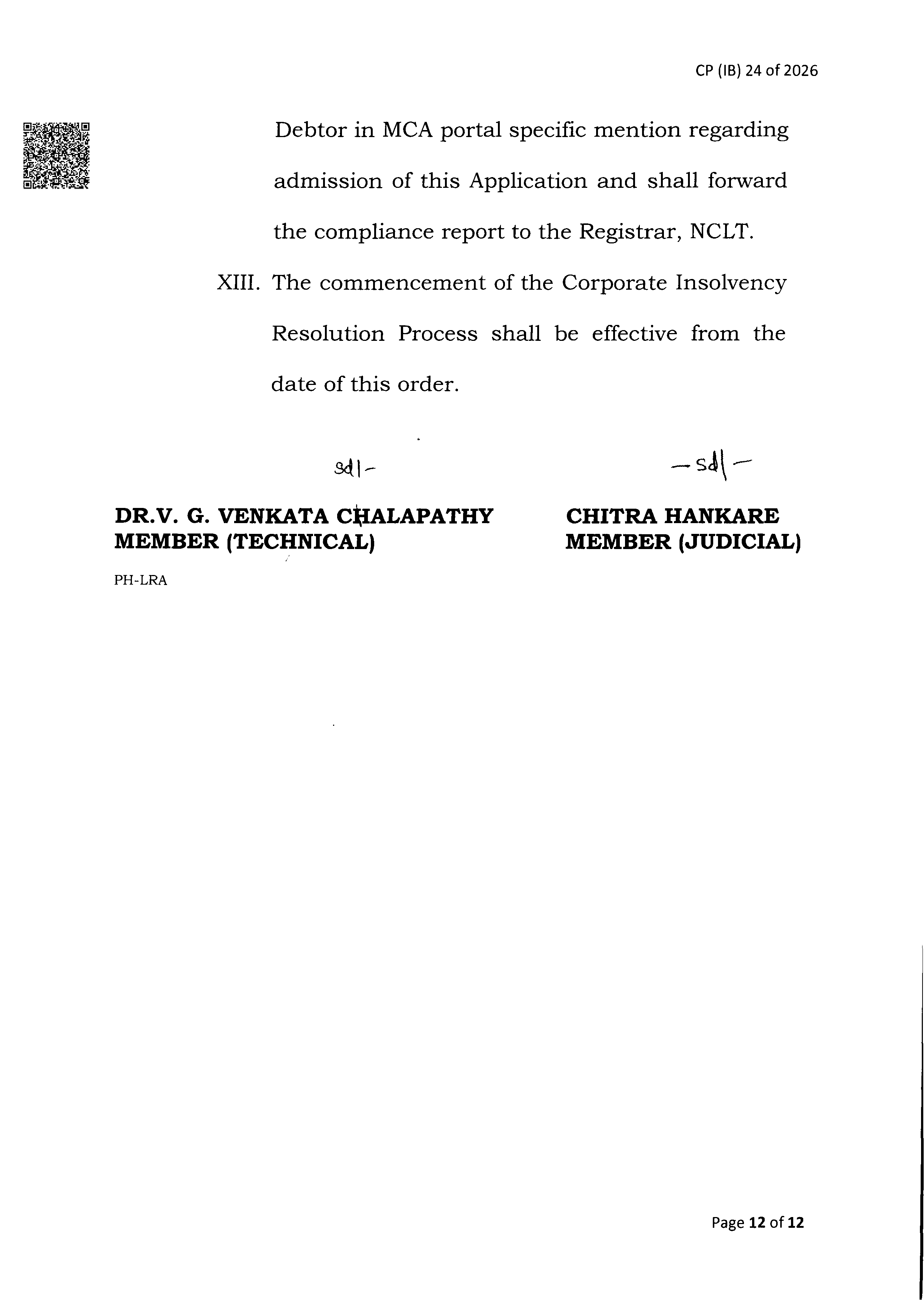 Exhibit reproduced from the original judgment