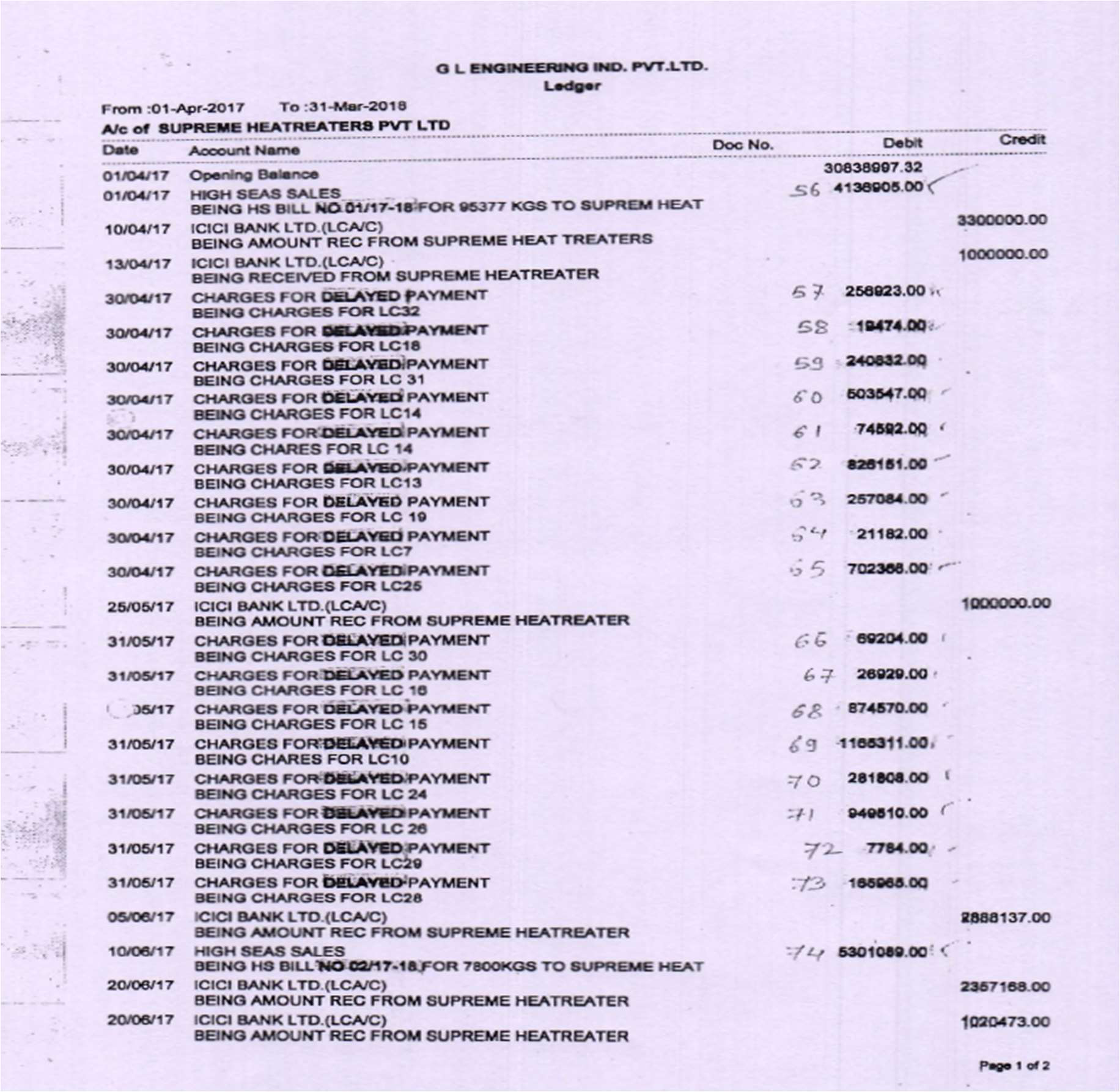 Exhibit reproduced from the original judgment