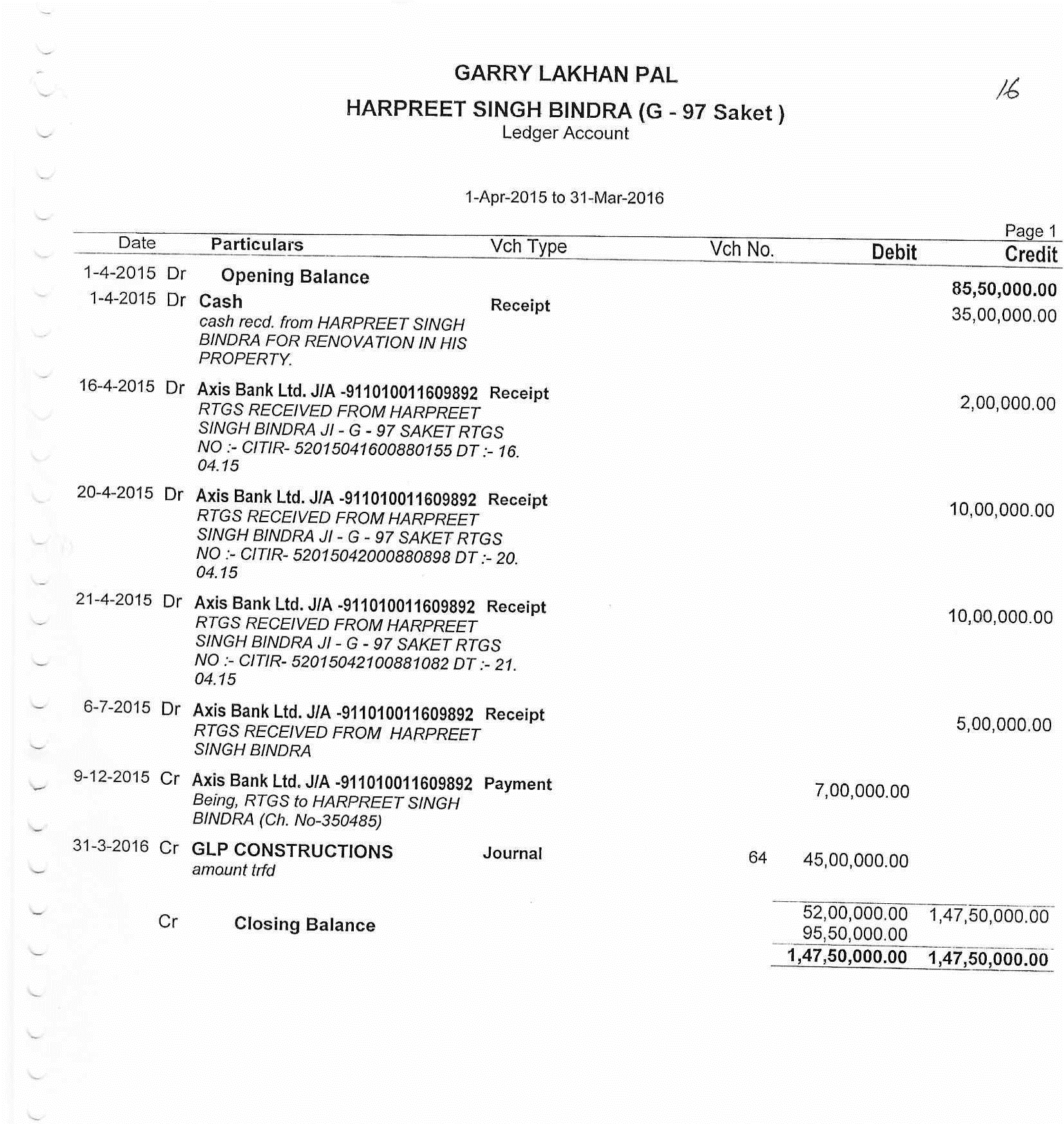 Exhibit reproduced from the original judgment