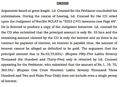 Exhibit reproduced from the original judgment