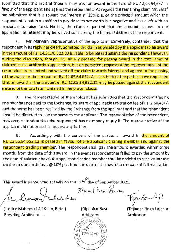 Exhibit reproduced from the original judgment