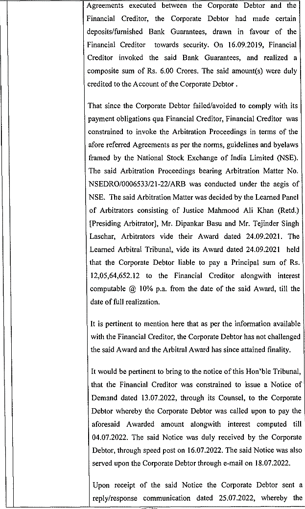 Exhibit reproduced from the original judgment