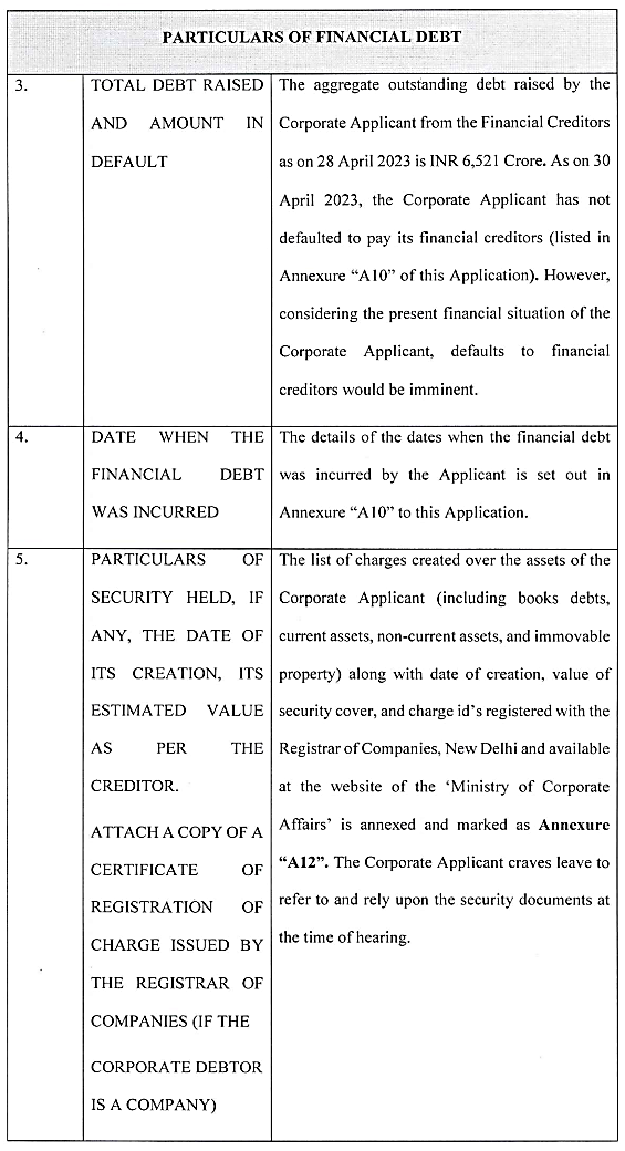 Exhibit reproduced from the original judgment