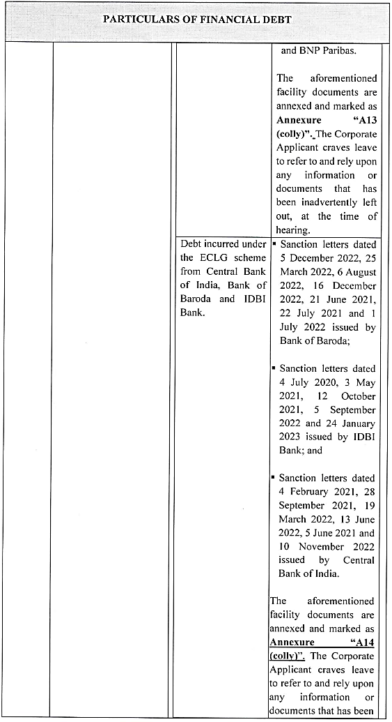 Exhibit reproduced from the original judgment