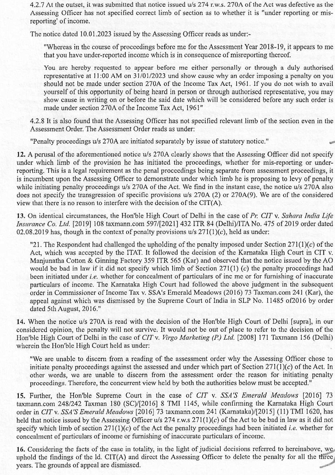 Exhibit reproduced from the original judgment