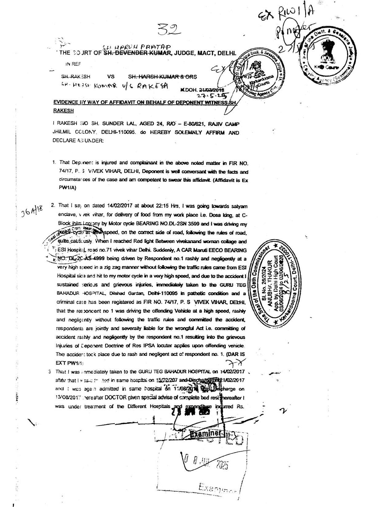 Exhibit reproduced from the original judgment