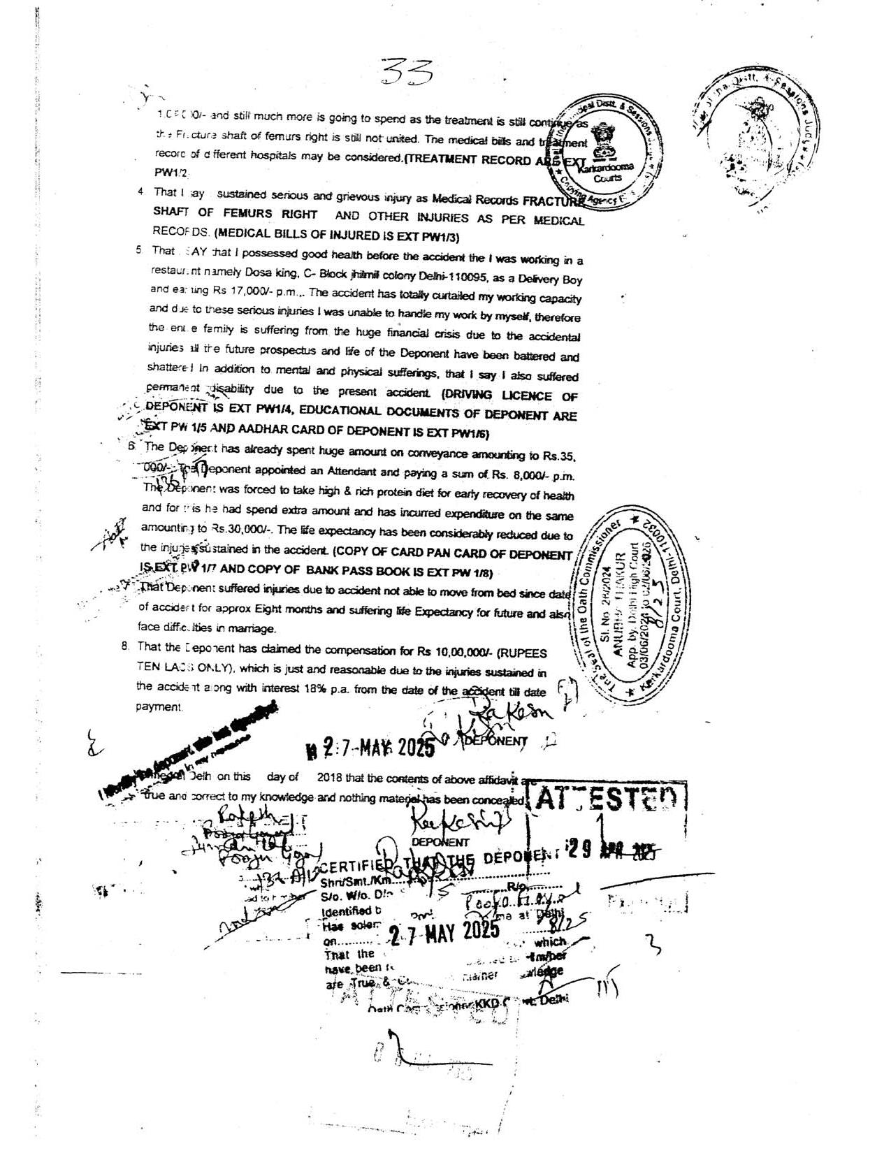 Exhibit reproduced from the original judgment