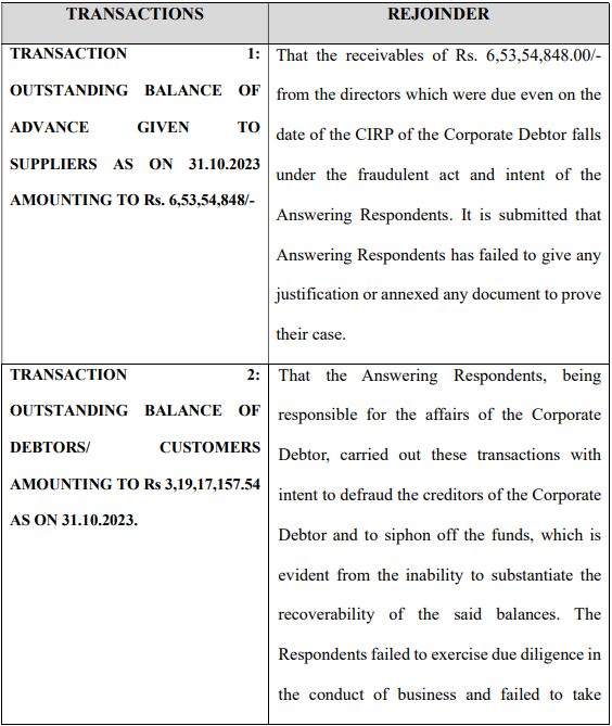 Exhibit reproduced from the original judgment
