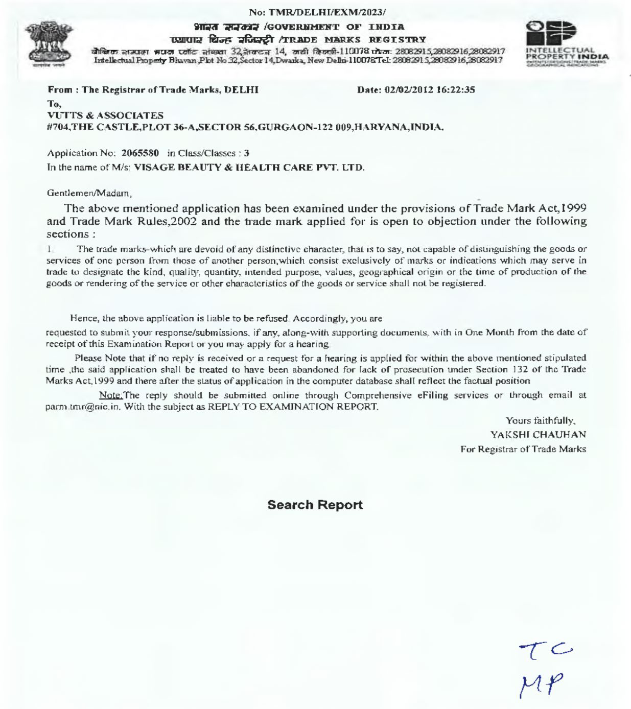 Exhibit reproduced from the original judgment