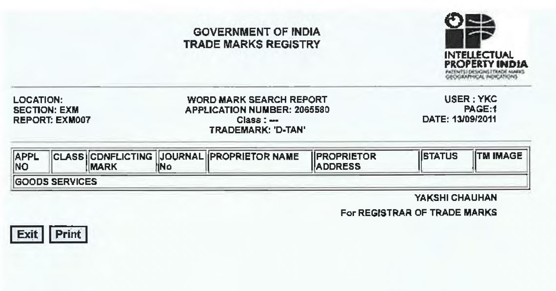 Exhibit reproduced from the original judgment