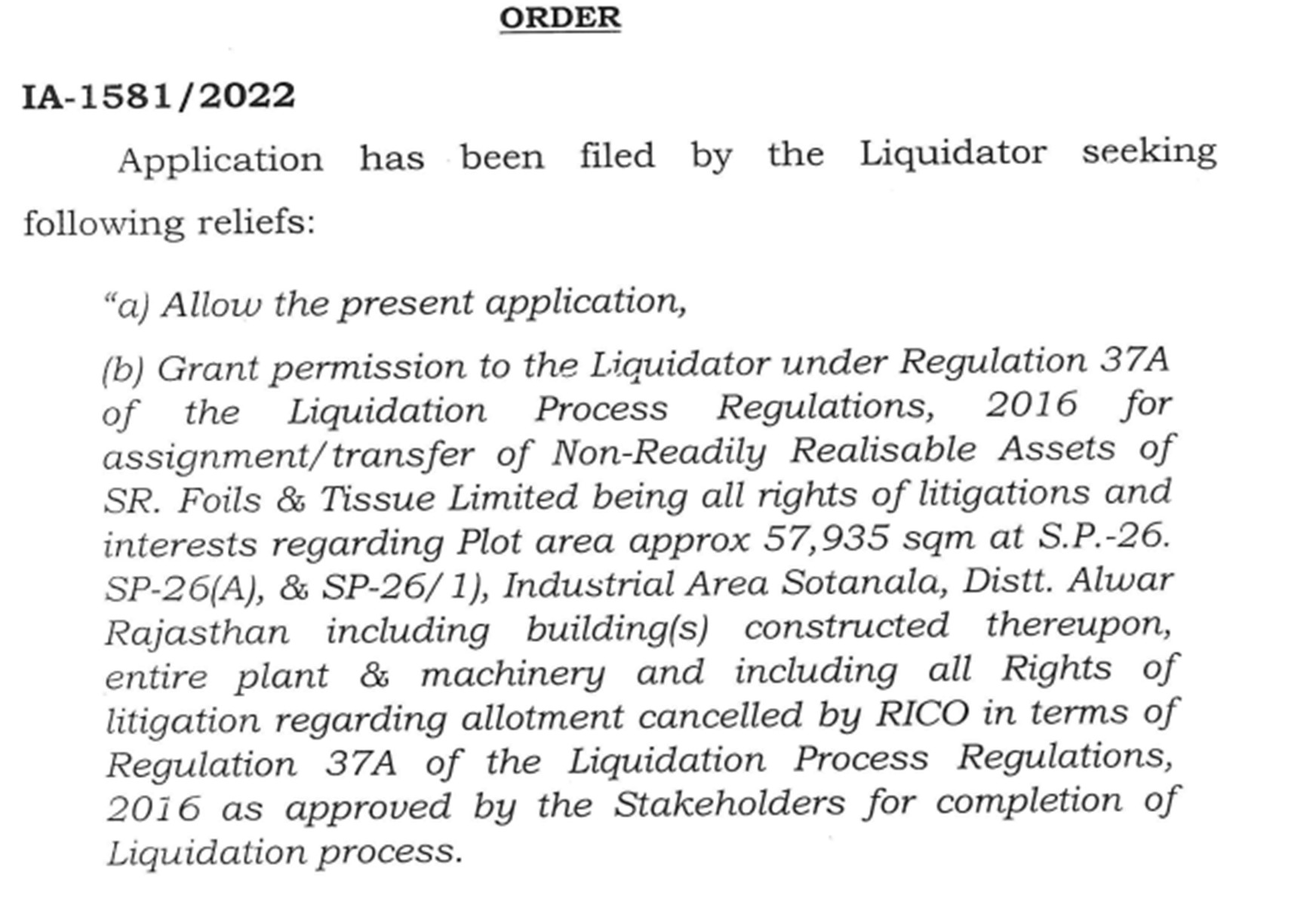 Exhibit reproduced from the original judgment