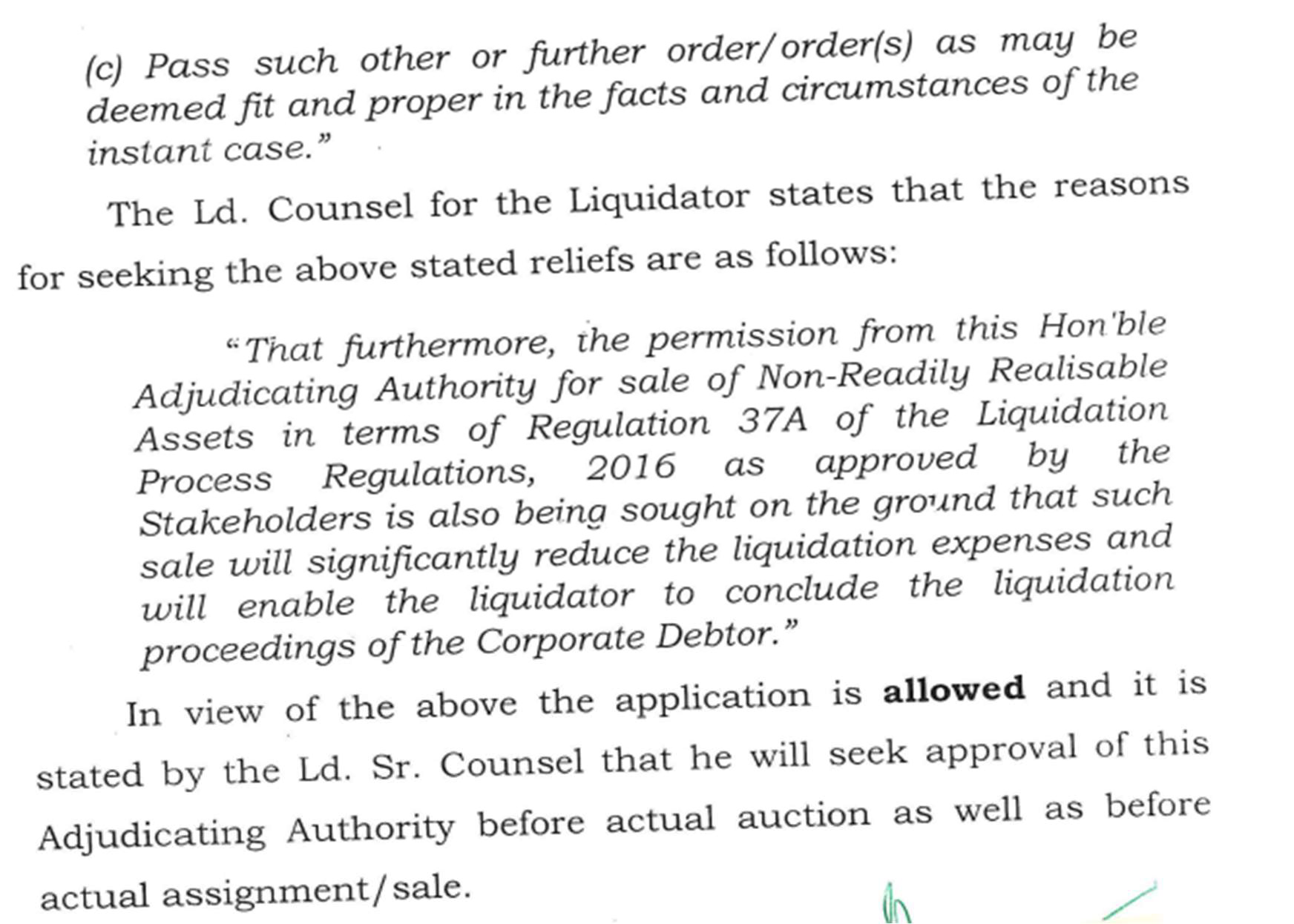 Exhibit reproduced from the original judgment