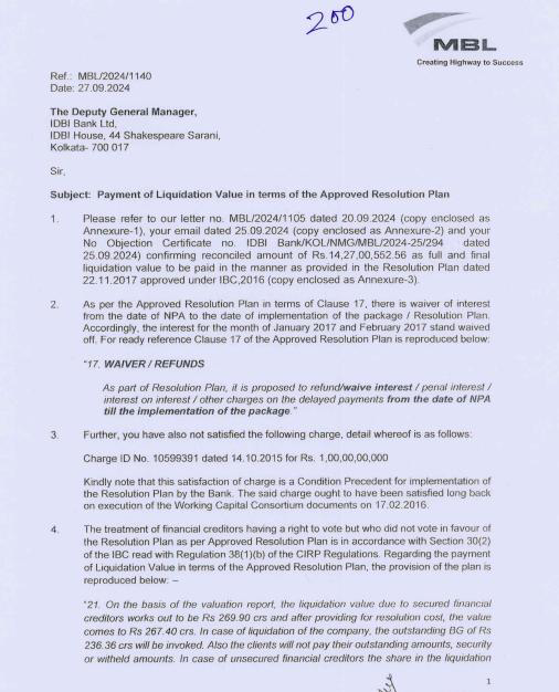 Exhibit reproduced from the original judgment