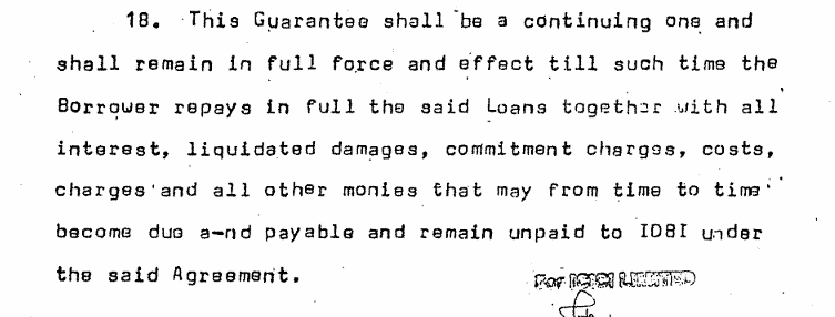 Exhibit reproduced from the original judgment