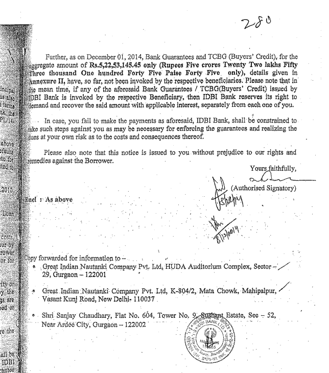 Exhibit reproduced from the original judgment