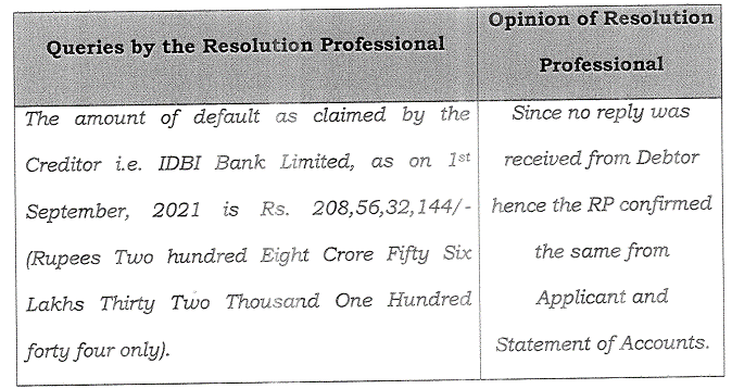 Exhibit reproduced from the original judgment