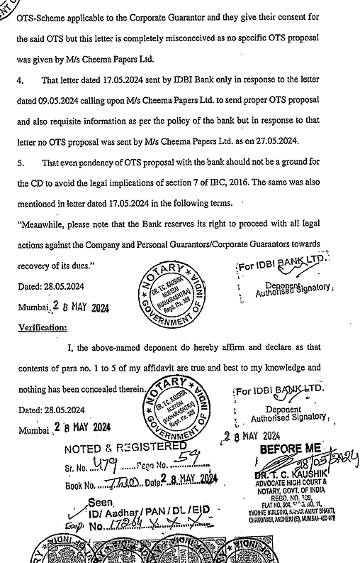 Exhibit reproduced from the original judgment