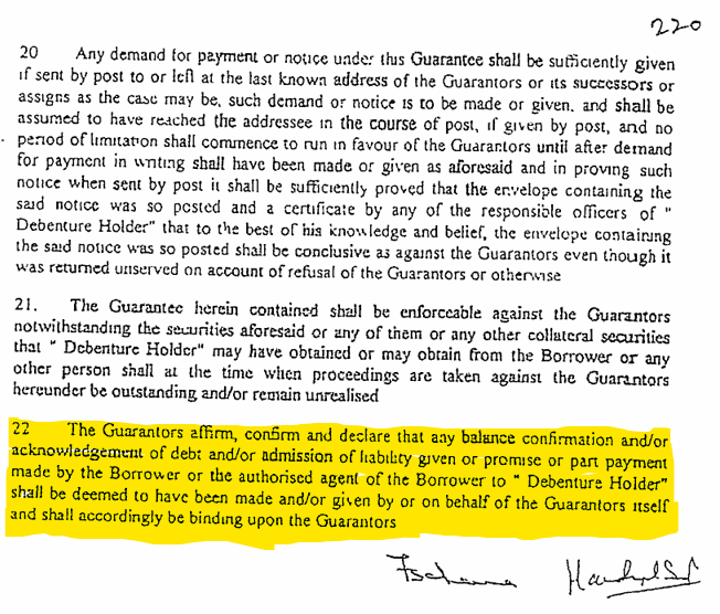 Exhibit reproduced from the original judgment