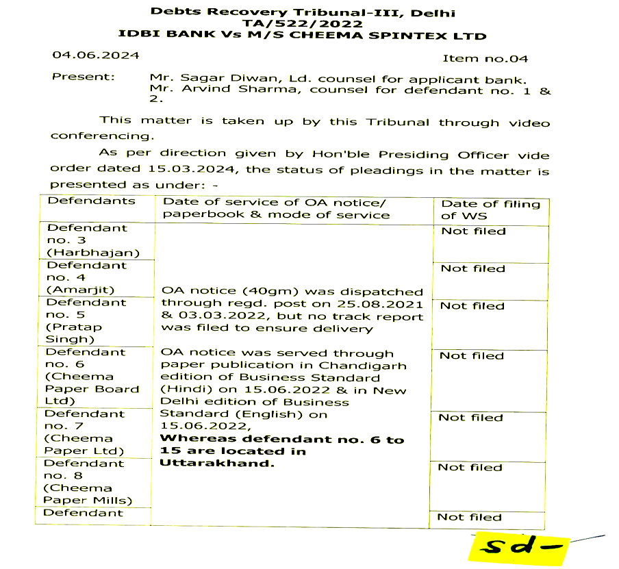 Exhibit reproduced from the original judgment
