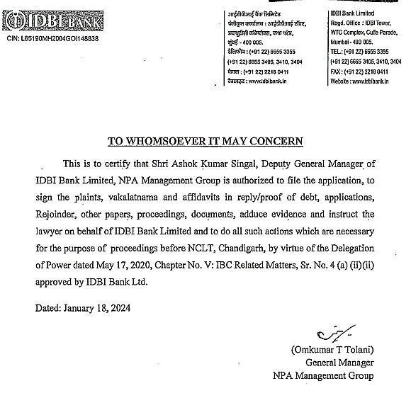 Exhibit reproduced from the original judgment