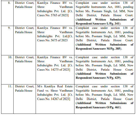 Exhibit reproduced from the original judgment