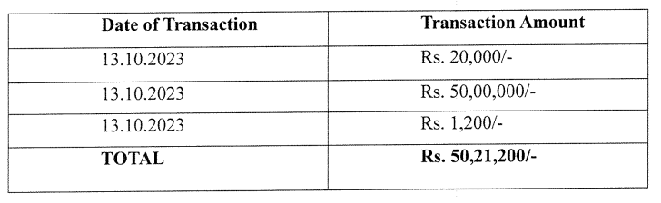 Exhibit reproduced from the original judgment