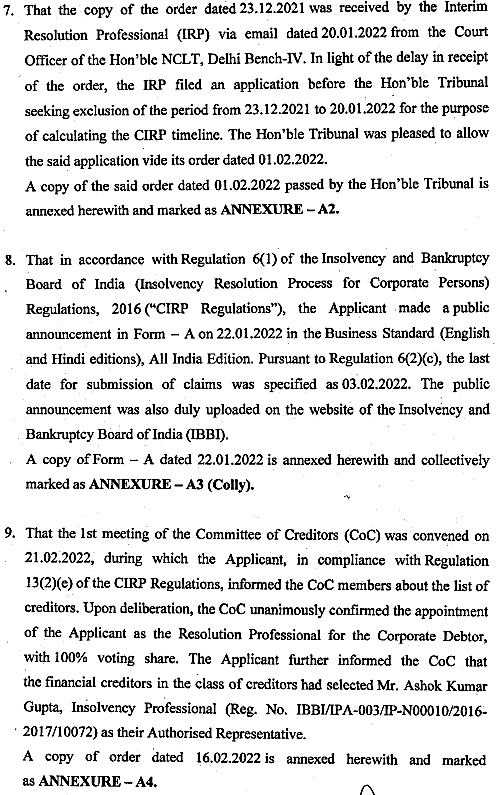 Exhibit reproduced from the original judgment