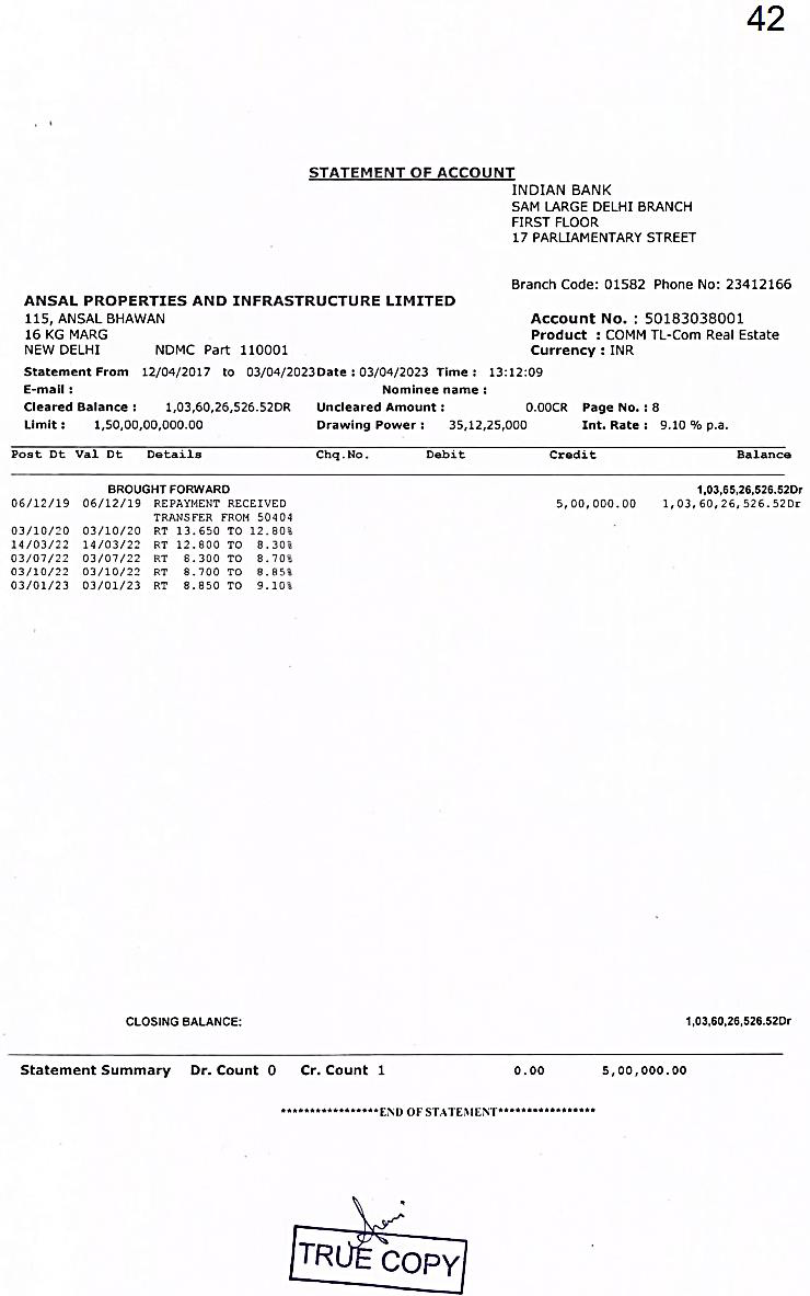Exhibit reproduced from the original judgment