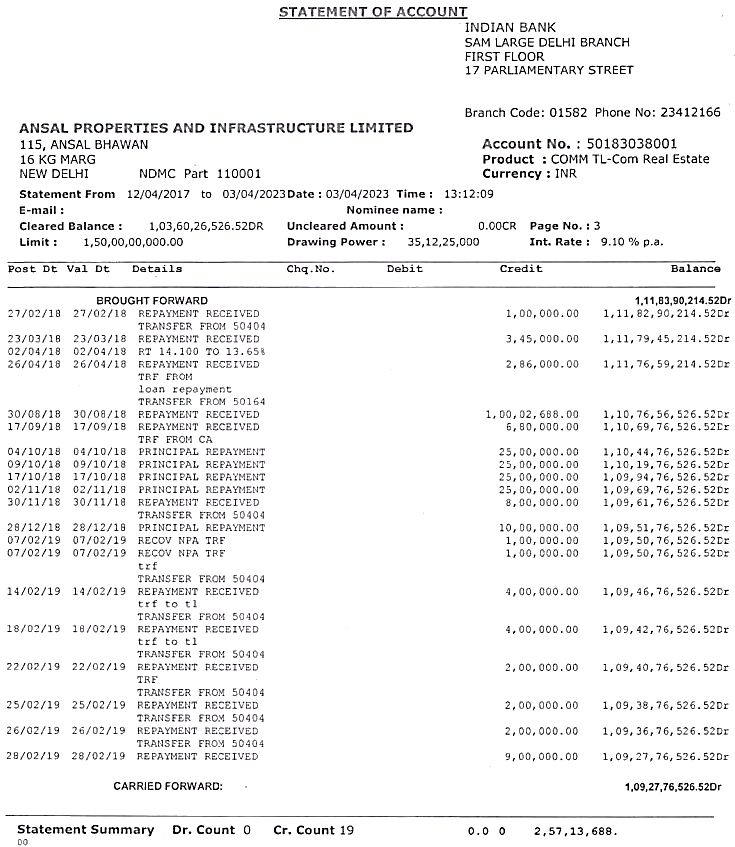 Exhibit reproduced from the original judgment
