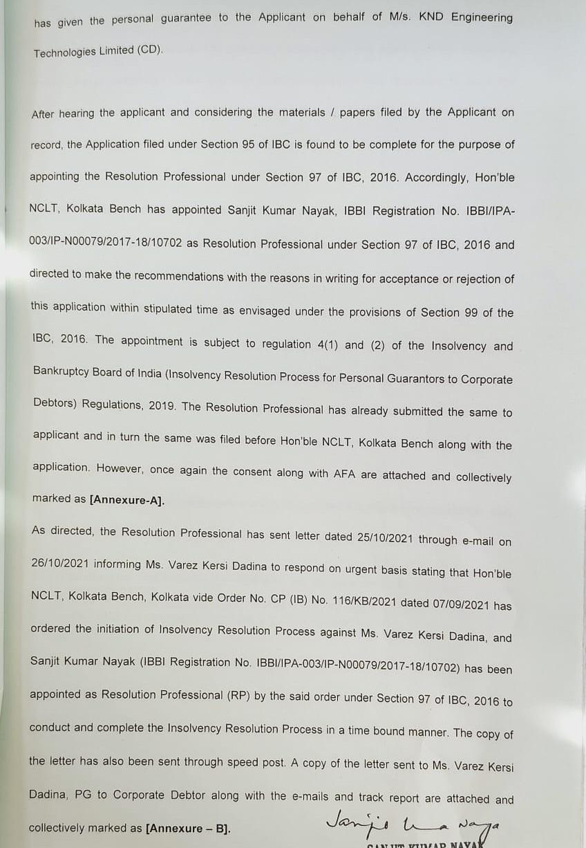 Exhibit reproduced from the original judgment