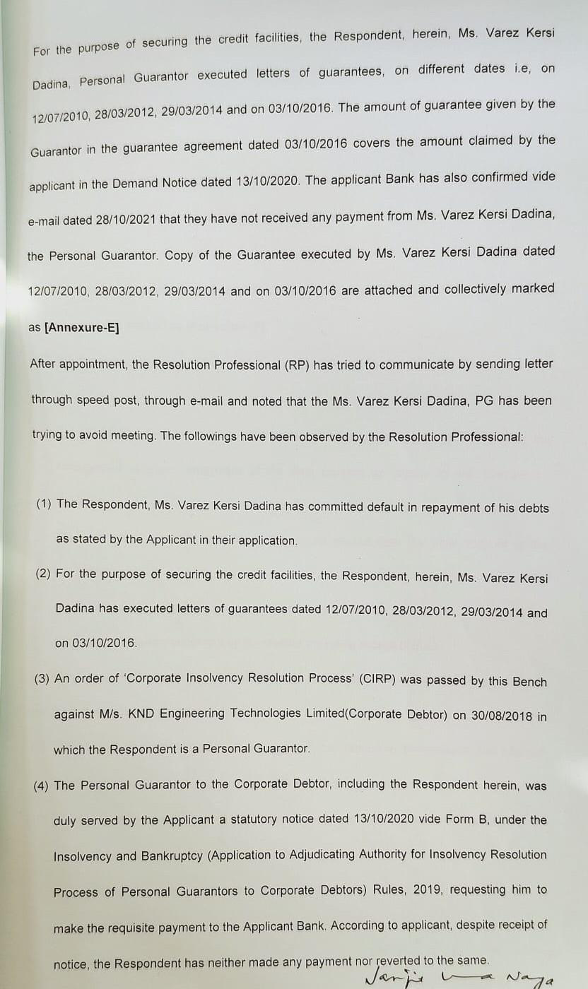 Exhibit reproduced from the original judgment