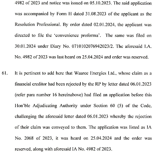 Exhibit reproduced from the original judgment
