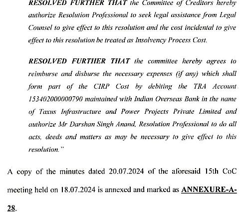 Exhibit reproduced from the original judgment