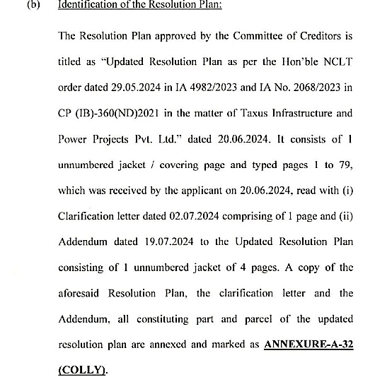 Exhibit reproduced from the original judgment