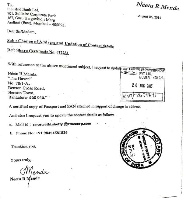 Exhibit reproduced from the original judgment
